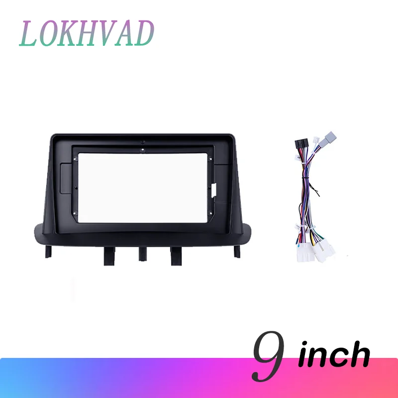 

9 Inch Car Radio Plastic Fascia Panel Frame for RENAULT Megane 3 2008-2014 Installation DVD GPS Mp5 Dash Mount Kit