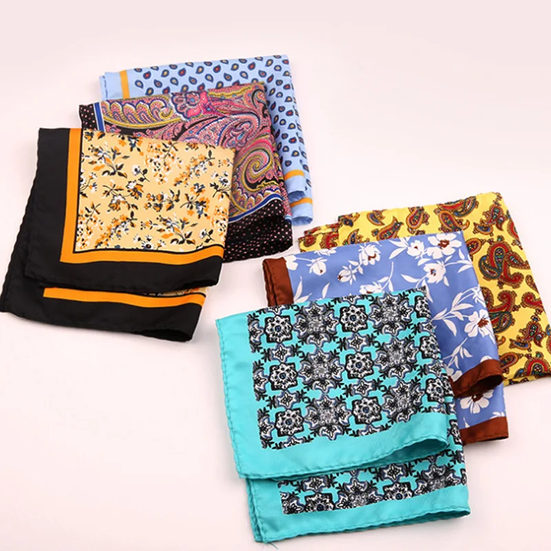 الأحمر مربع صغير منديل 30*30 سنتيمتر المطبوعة نسج رجال الأعمال منديل شهم قميص دعوى جيب مربع المنديل #1