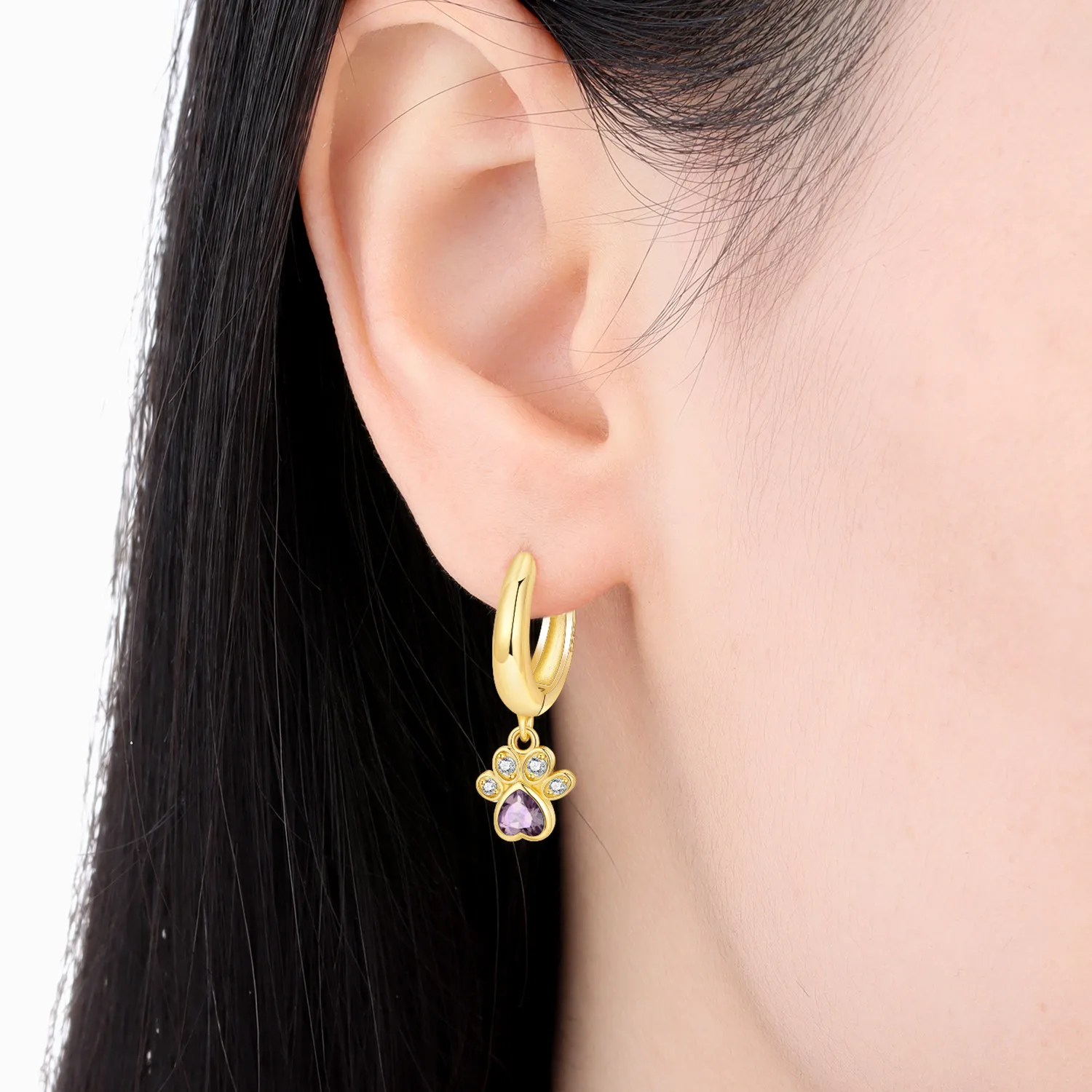 HEISSER VERKAUF 925 Sterling Silber Haustierpfoten-Quastenohrringe Niedliches Katzen- und Hundedesign für Damen Mädchen Mode Party Schmuck Geschenk 2026 – Detail 34