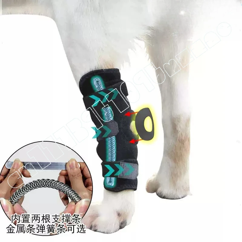 Dog Tarsal Joint Protective Cover Elderly Dog Hindleg Weakness Auxiliary Straps Knee Pads Leg Cover Fracture Fixation Splint