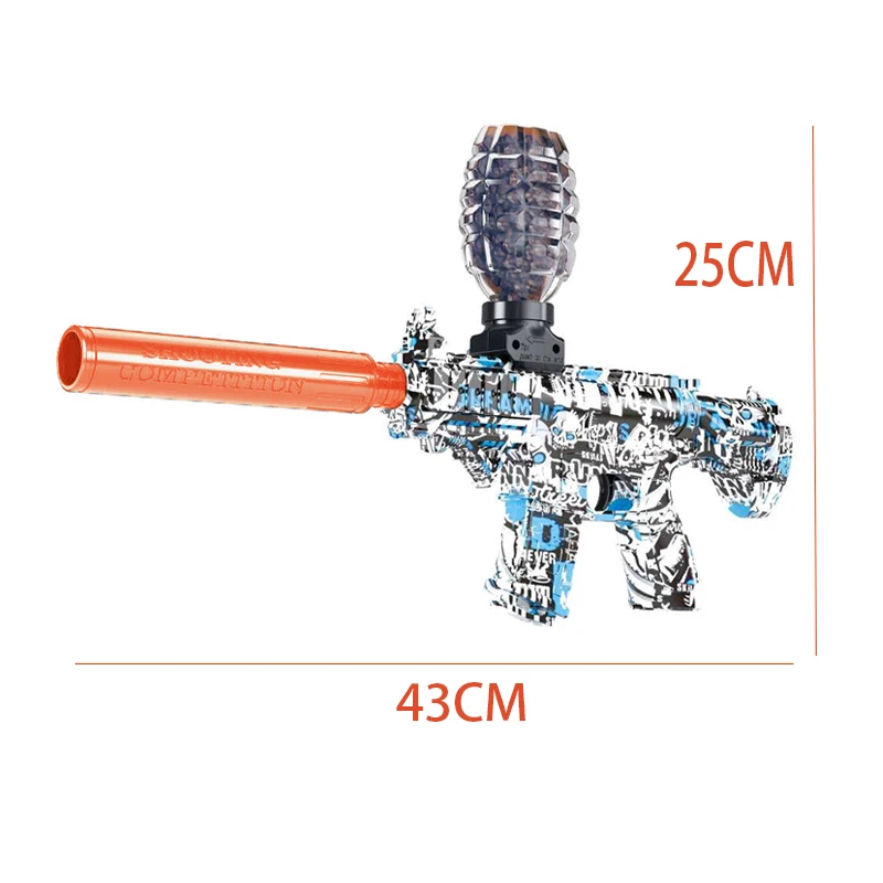 M416 Electric Ball Blaster AK Gun Target Toy Pistol Shooting Sport Game Outdoor High Speed Rechargeable Game Parties For Adult