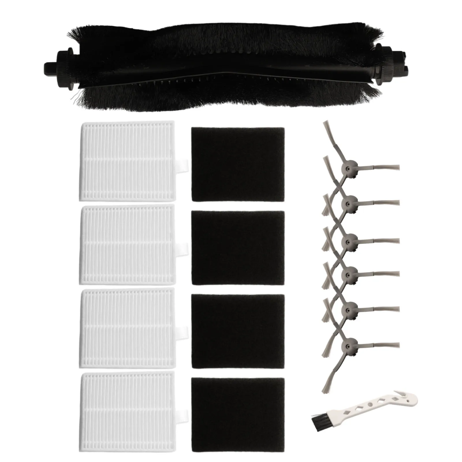 Complete for Cleaning Solution for Eufy Robot Vacuums Accessory Kit with Essential Components Like Side Brushes and Filter Packs