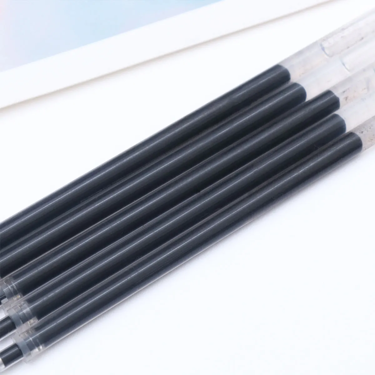 

12Pcs Black Gel Ink Pen Refills 07Mm Fine Tip for Standard Gel Pens Writing Drawing Journals Scrapbooking Notes