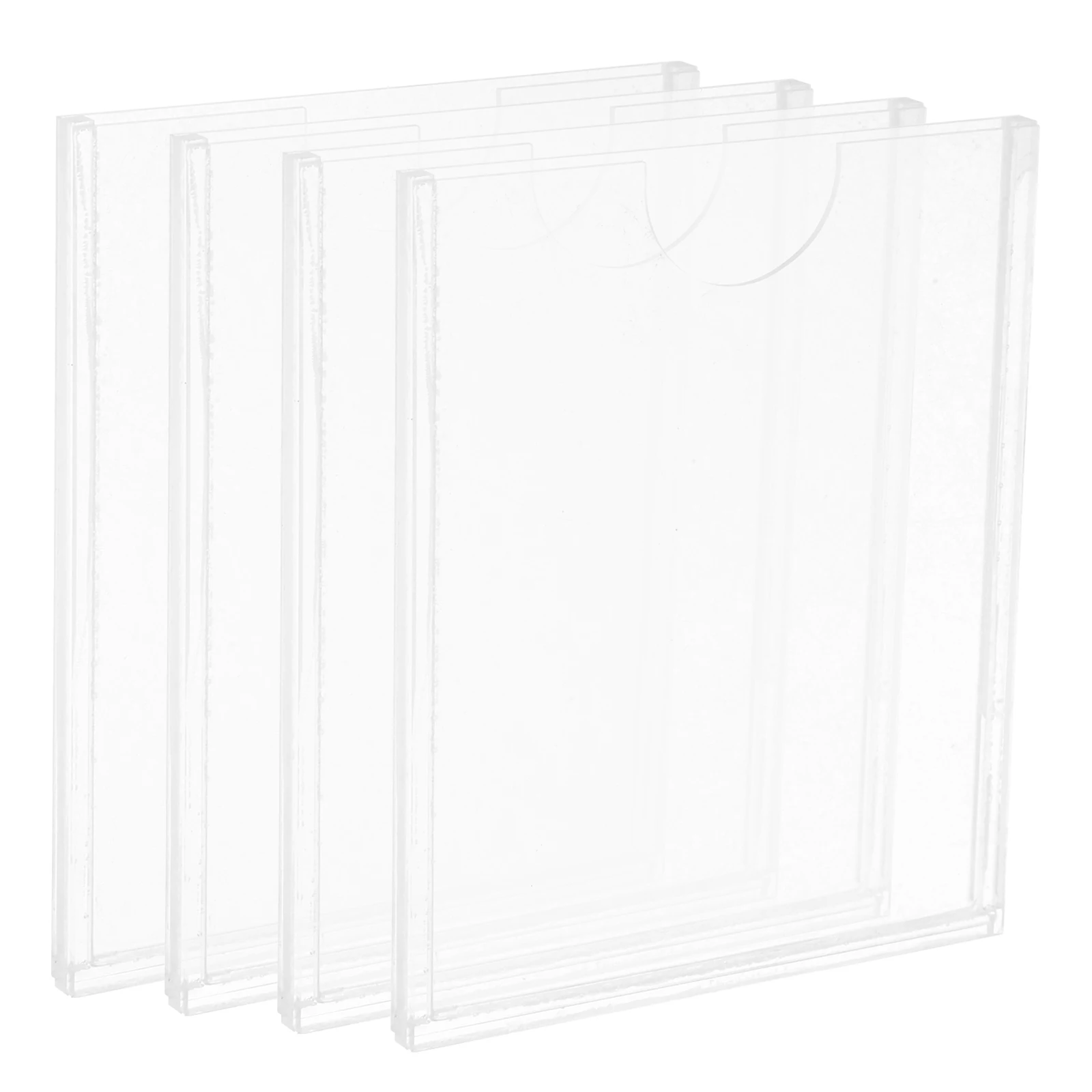 

4 Pcs Acrylic Card Slot Book Display Stand Business Organizer Buisness Holder Holders Box