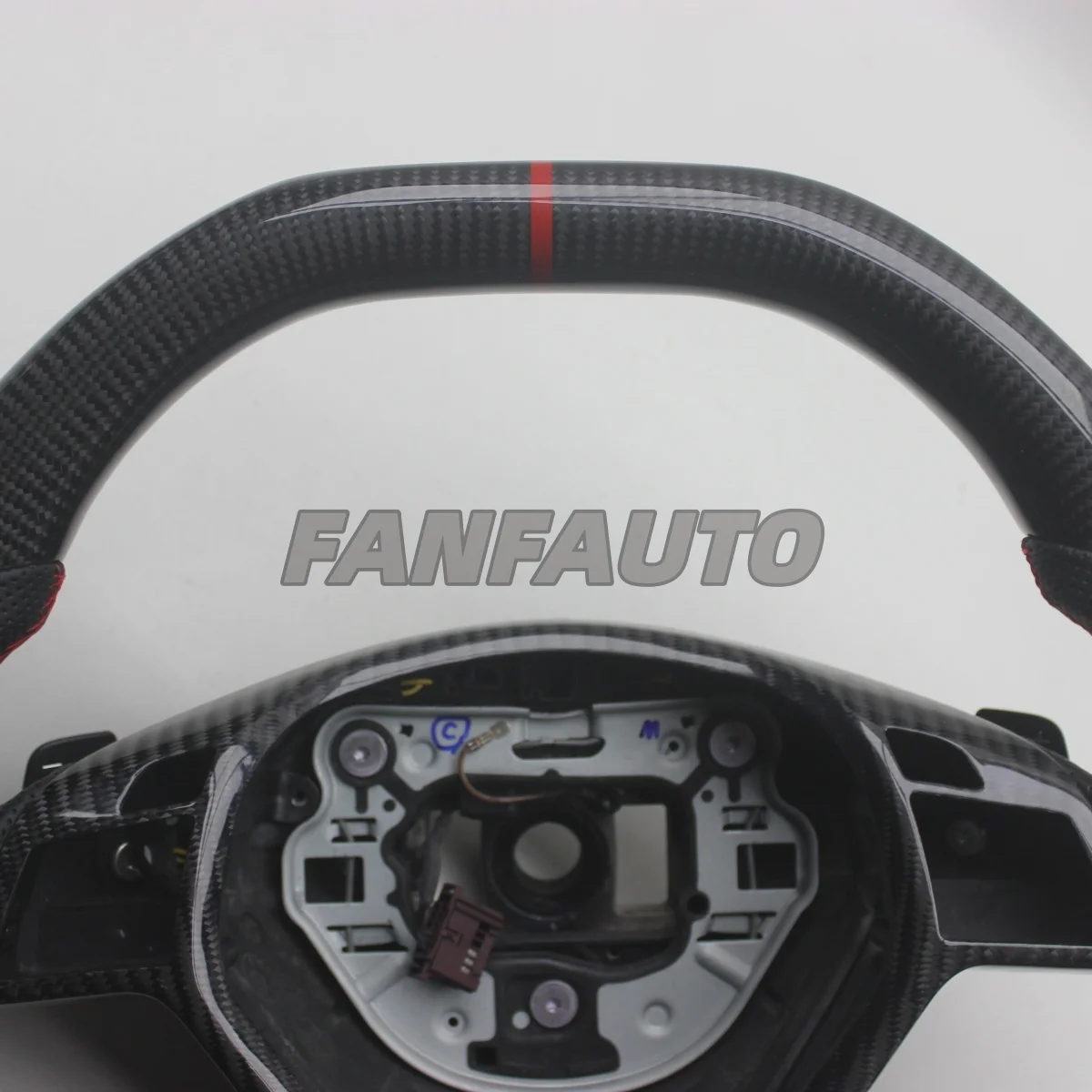 Replacement Real Carbon Fiber Steering Wheel with Leather for Benz W176 W204 W205 W213 CLA GLC GLE450 C63