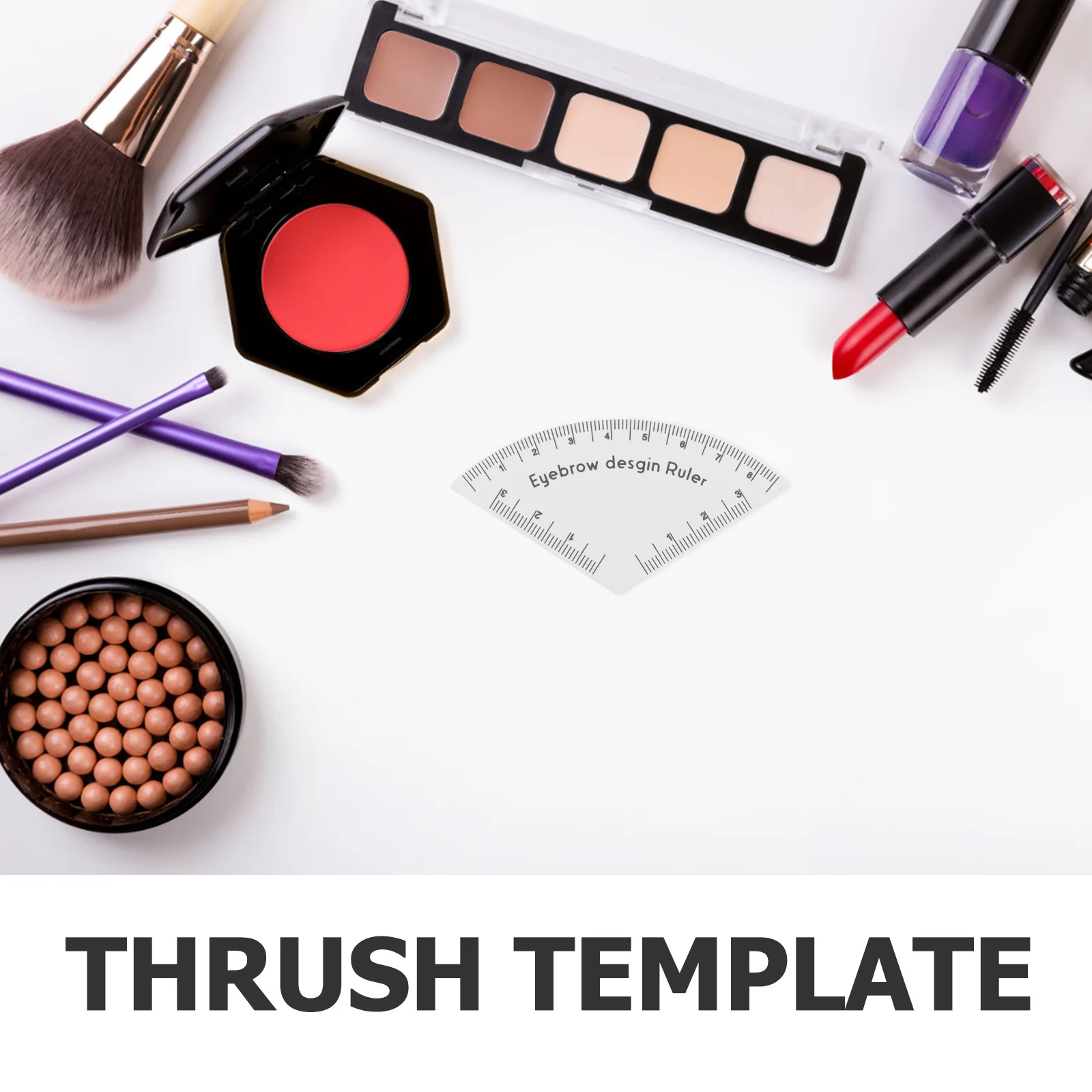 Szablon do mapowania brwi, wielokrotnego użytku, narzędzie do rysowania i modelowania brwi dla precyzyjnych, symetrycznych brwi, szablon do pomiaru.