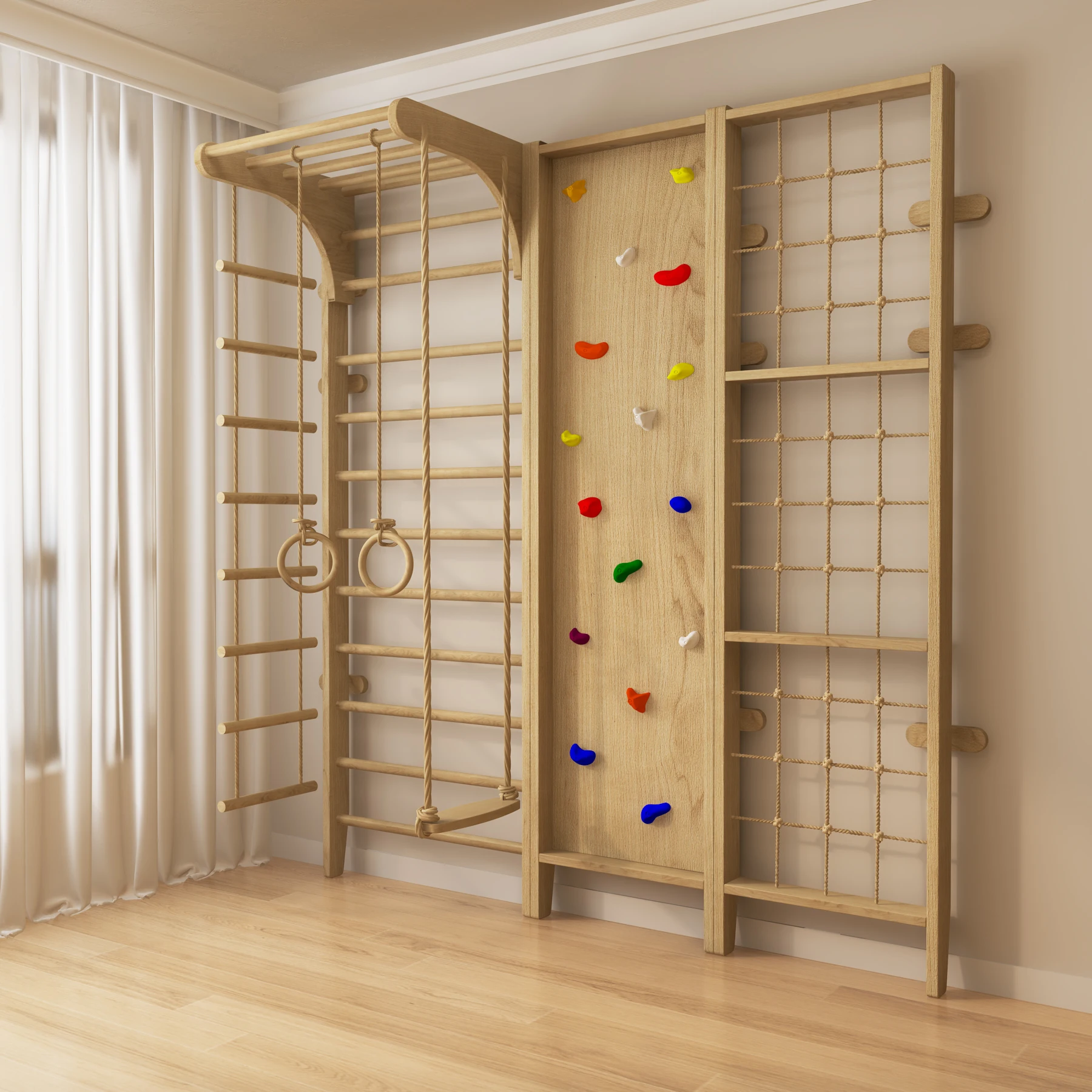 

Indoor climbing wall Climbing wall Children's home climbing board Play Physical training equipment Climbing wall