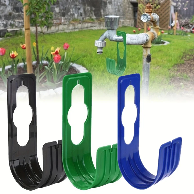 Colgador de manguera de agua de Metal duradero, extensible, fácil montaje en la pared, organizador de jardín Ideal para regar