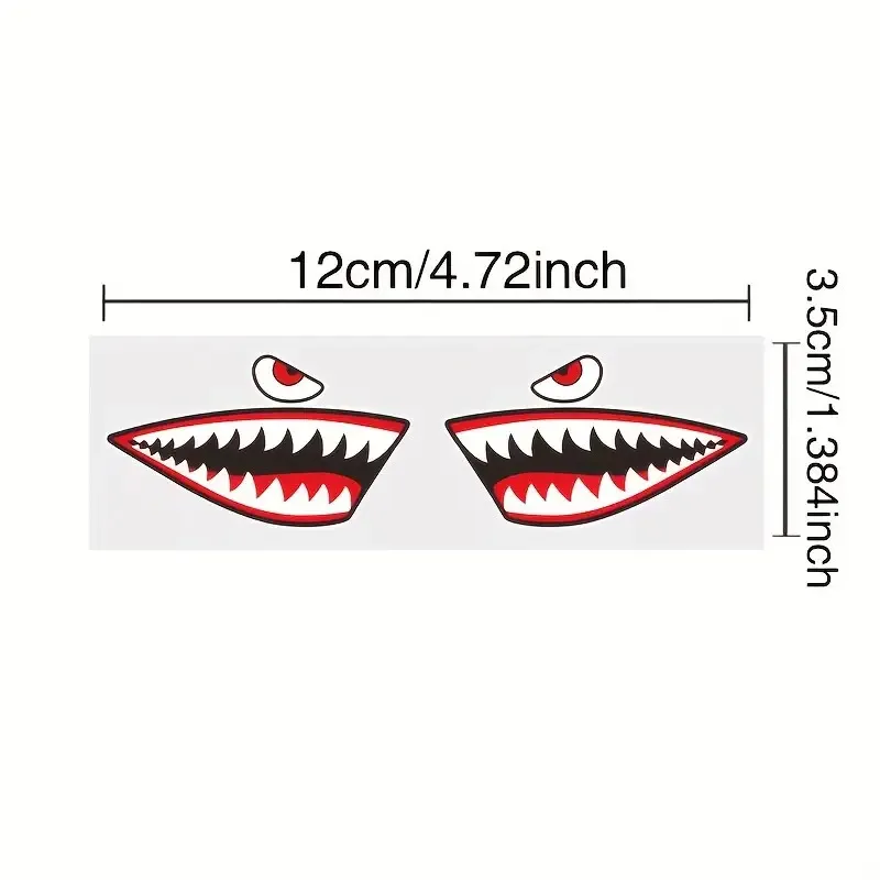 Mountain Bike Shark MTB Sticker, Reflective Anti-Scratch Decal for Road Bike Handlebar & Frame, Cycling Accessories