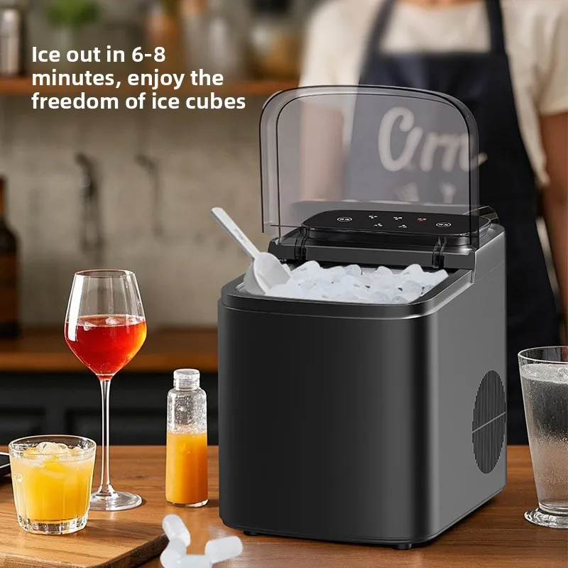 Electric Household Home Ice Maker Portable Smart Dormitory Commercial Fully Automatic Large-Capacity Touch Button Control Maker