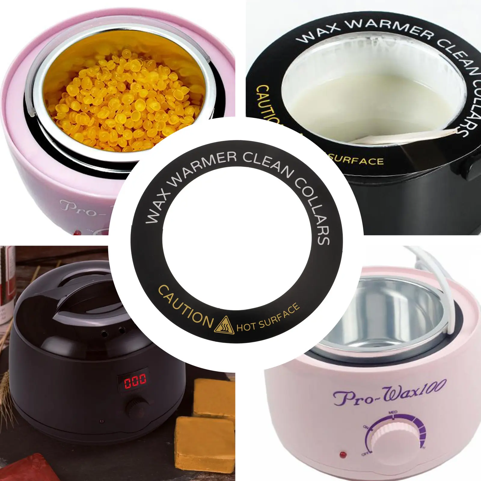 

50 шт. Кольца-вкладыши для воскоплава, предотвращающие постармовывание воска, для длительного использования, из грязеотталкивающей бумаги