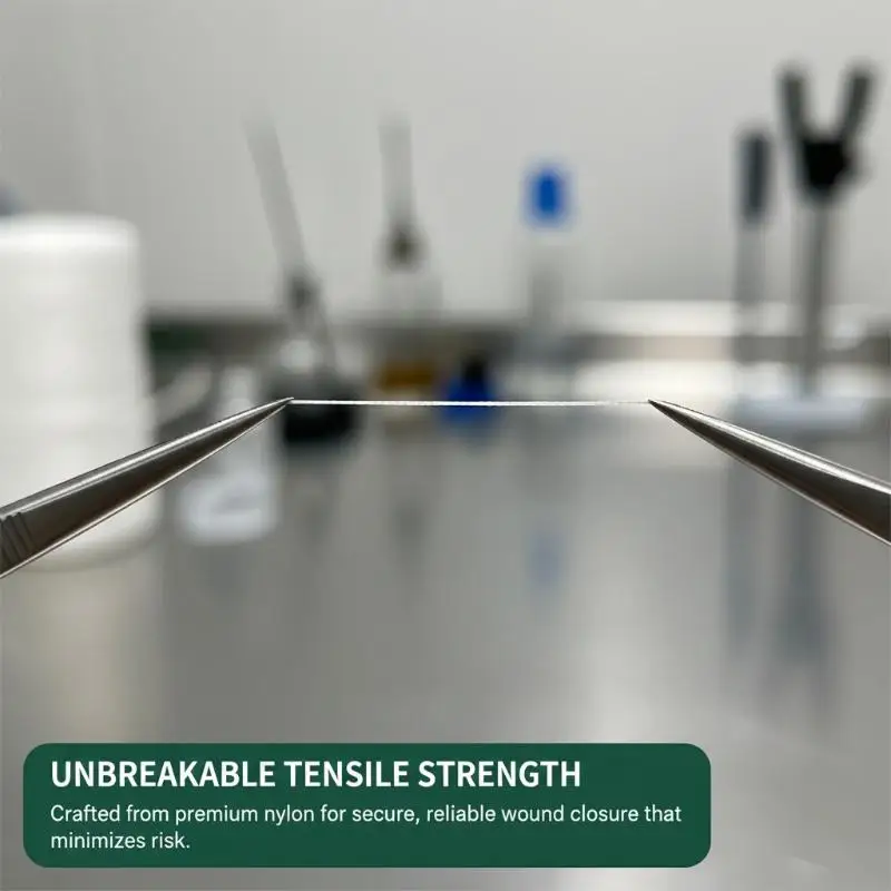 12PCS 2.0 3.0 4.0 Practice Suture Nylon Thread Sterile Needle for Medical Surgical Simulation Training