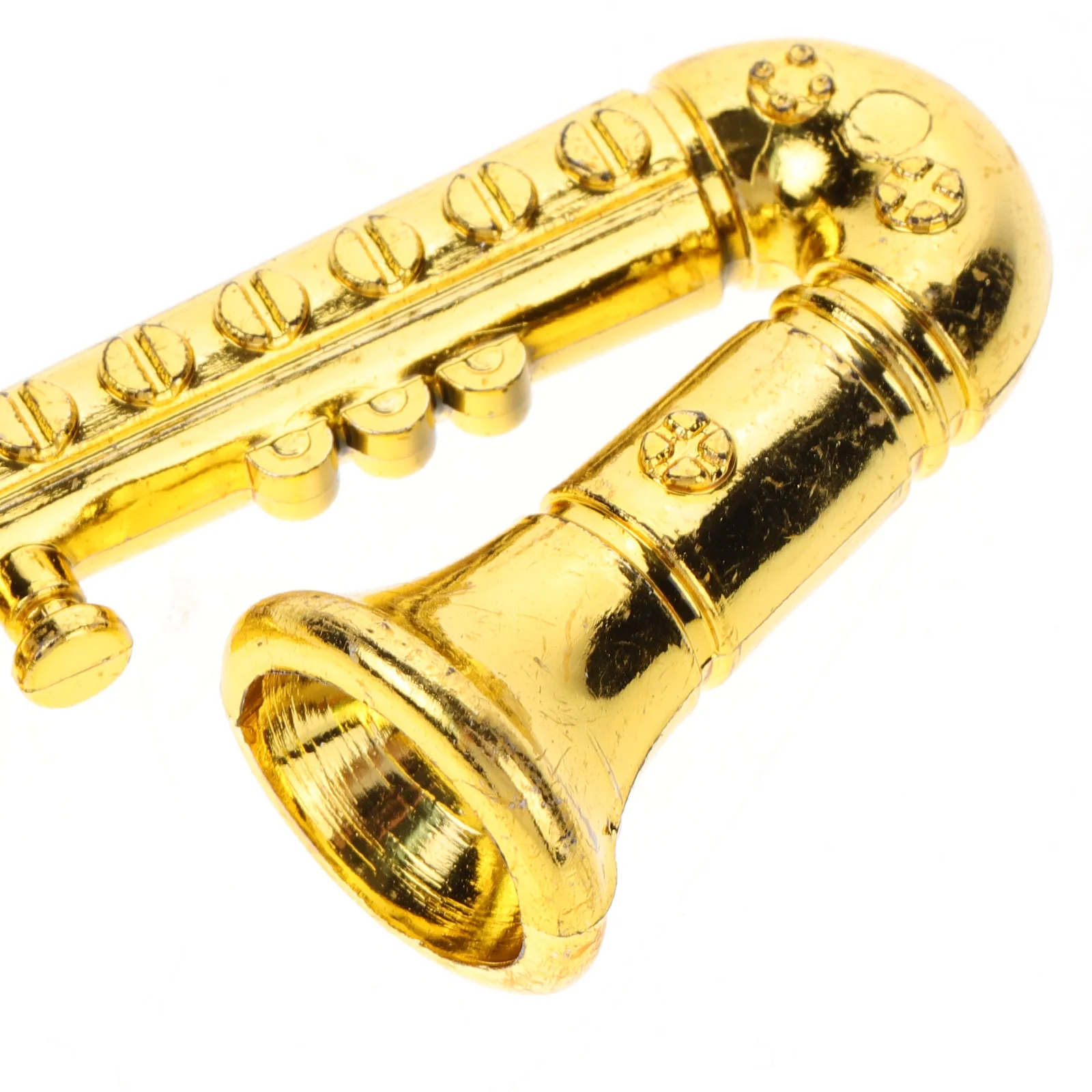 20 Pcs Mini Saxophone Charm Toy Miniature Musical Instruments Plastic House Xmas Tree Pendants