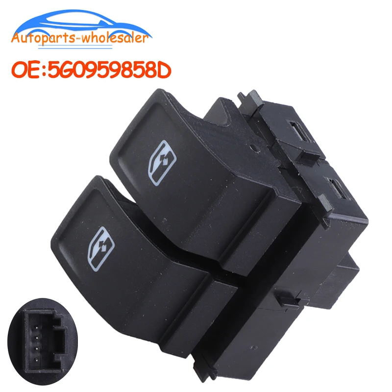 5G0959858D 5G0959858F New Door Driver Side Electric Window Switch Fit For VW Golf Skoda Crafter Car Accessories