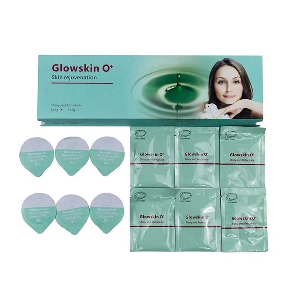 Co2 Oxygen Bubble Treatment Kit Glowskin Capsule  pods e Green Kit Glowskin Facial Skin Rejuvenation Kit