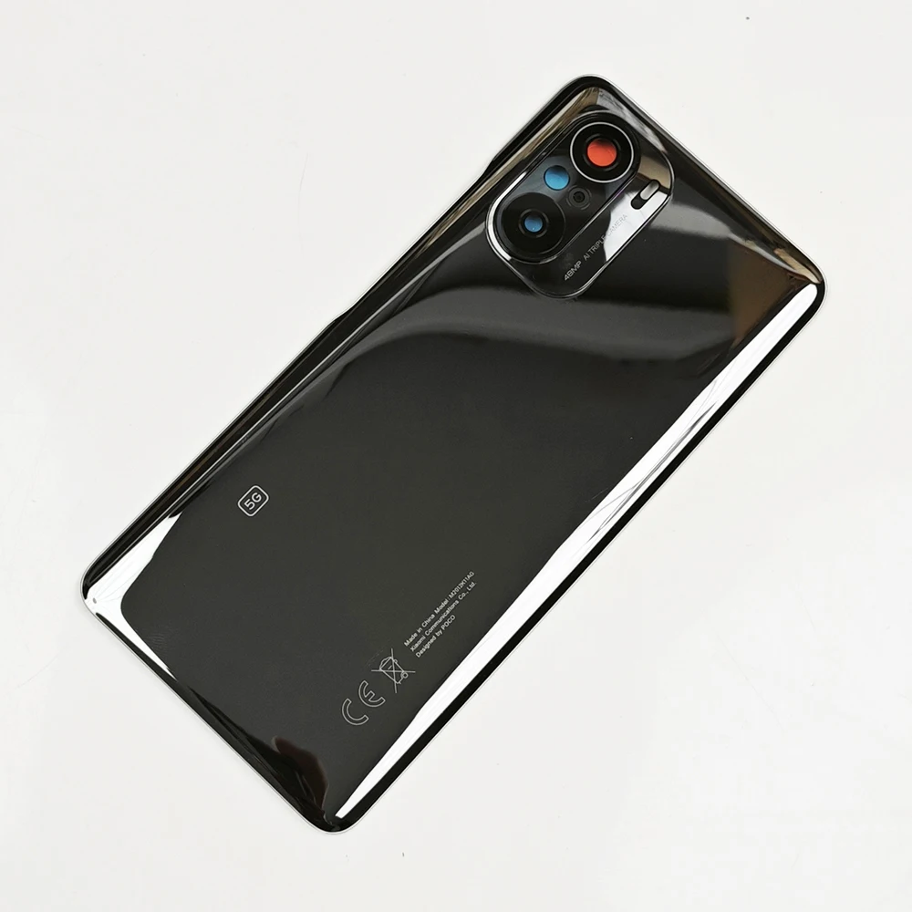 For Xiaomi Poco F3 ,غطاء زجاجي خلفي أصلي لهاتف شاومي بوكو F3 ، استبدال الباب الخلفي ، حافظة بطارية صلبة ، غطاء السكن الخلفي مع لاصق