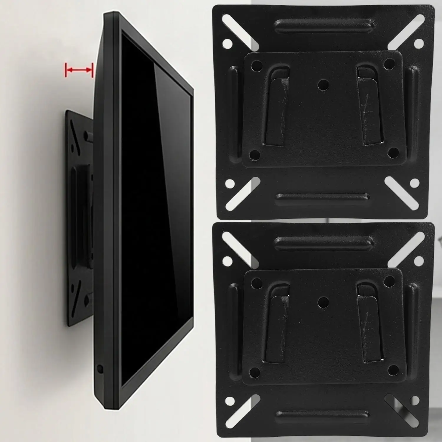 Universal LCD TV Monitor Bracket Metal Holder For 14-27inch Wall-mounted Flat Panel LCD LED Monitor Anti Drop Holder Mount