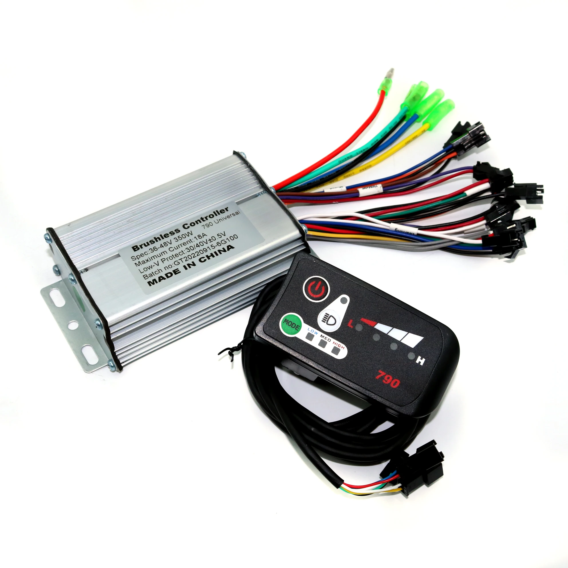 36V 48V 350W 18Amax Brushless DC Motor Controller Ebike790 Controller +790LED Display One Set