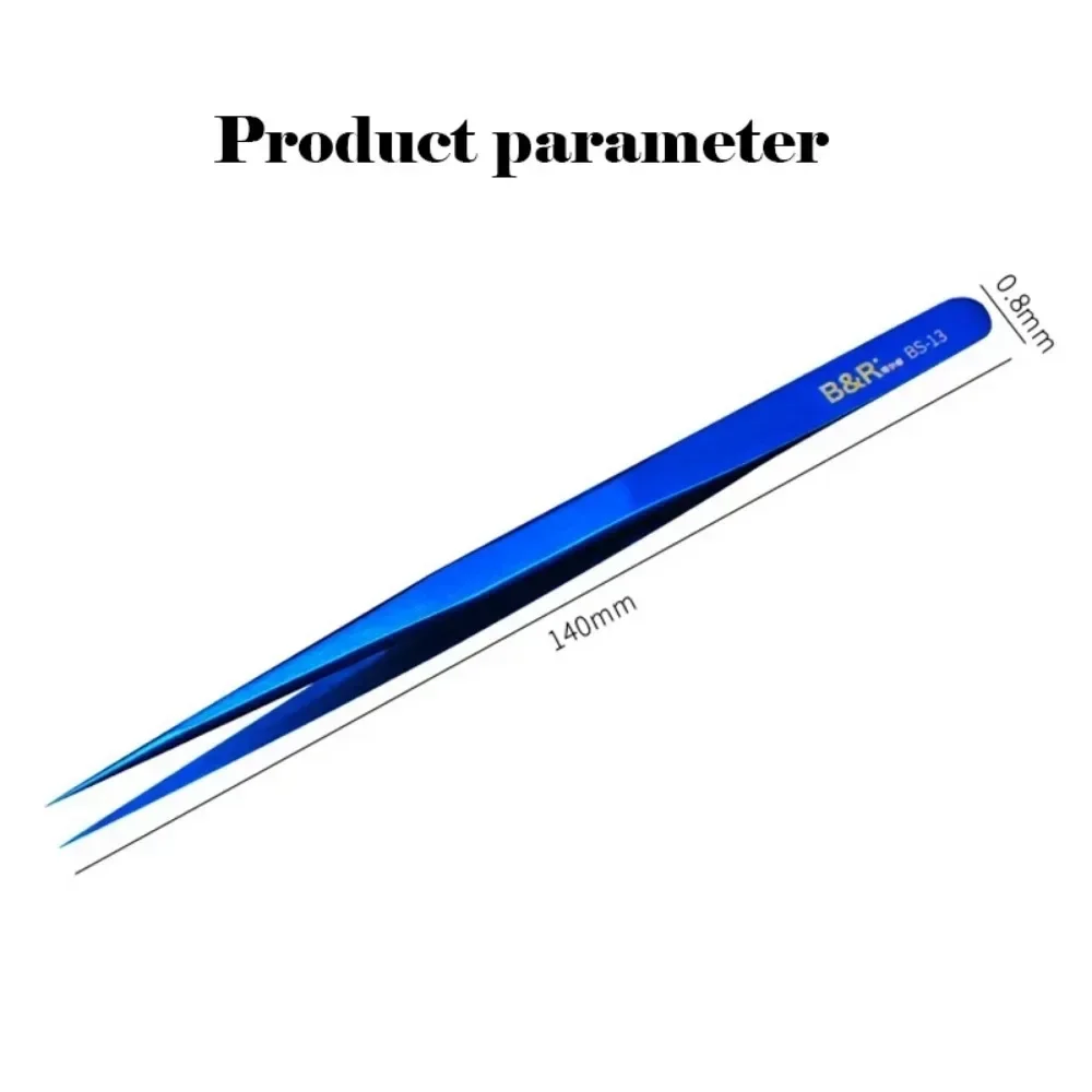 ب & أو ملقط دقيق دقيق للغاية ، فولاذ مقاوم للصدأ ، طرف مستقيم ، ملقاط للهاتف ، لوحة رئيسية ، أدوات إصلاح احترافية