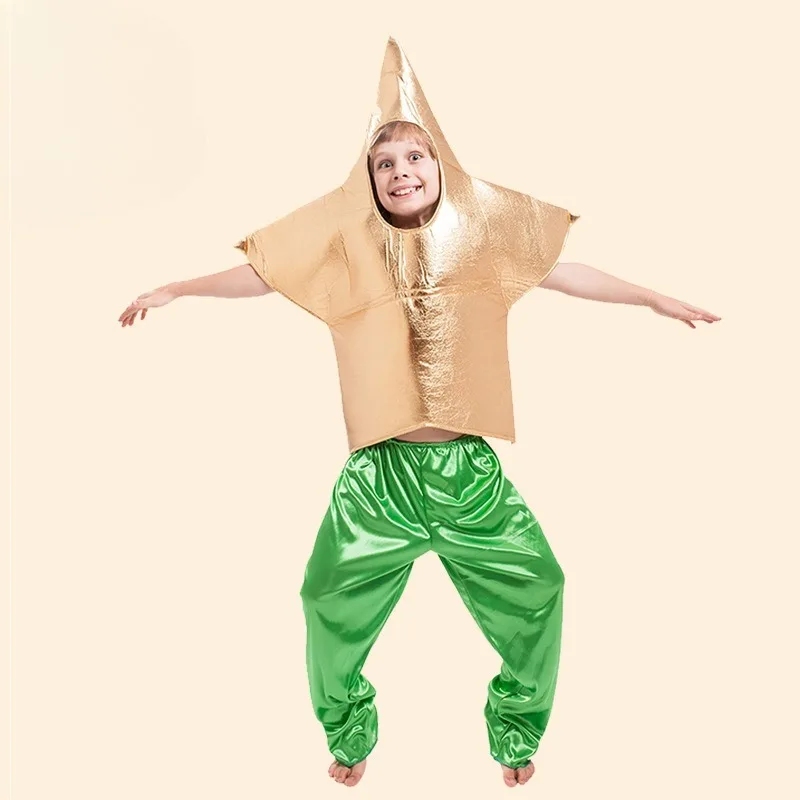 

2026 Halloween Japanese Anime Kids Cosplay Costume Star Print Toddler Child Performance Outfit Party Fun Playful Themed Wear