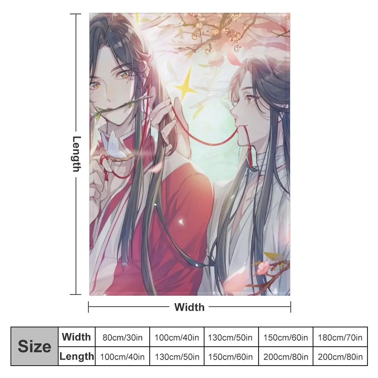 Heaven Official's Blessing Hualian 3 Throw Blanket For Baby Bed linens Single Blankets