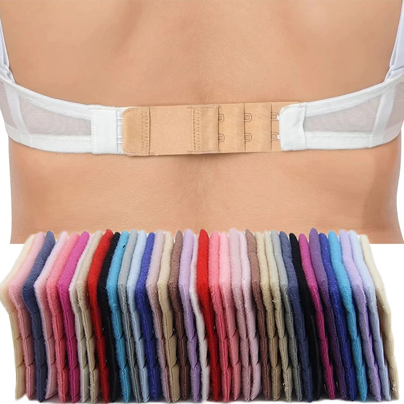 9pcs Adjustable Hook Bra Extender Clip Lengthened Belt Buckle Intimates for Women's Elastic Bra Intimates Strap Replacement