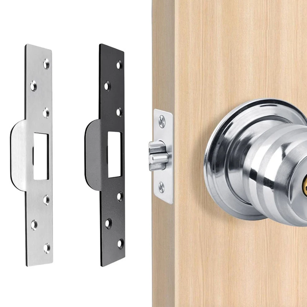 

7-дюймовая усиленная накладка из нержавеющей стали для дверной защелки с винтами, увеличенная накладка для ремонта поврежденной изношенной рамы, новинка 2026 года