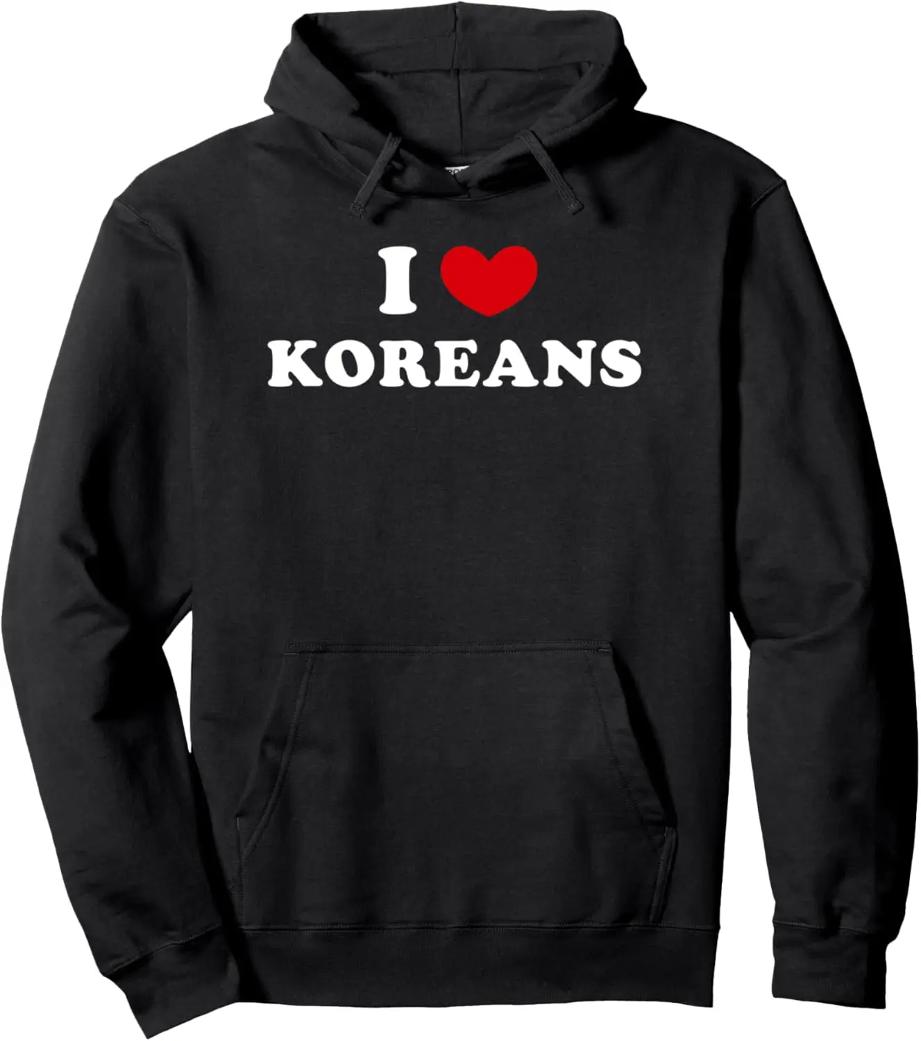 

Пуловер с капюшоном I Love Koreans, толстовка с принтом на заказ, женская и мужская одежда, забавные топы