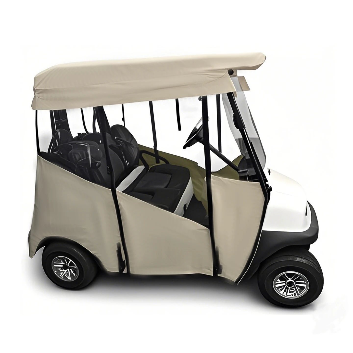 Гольф-кар Deluxe Driving Enclosure, 2-пассажирский только подходит для Club Car Precedent, Tempo & Onward Golf Cart с дверной молнией, Clear Win