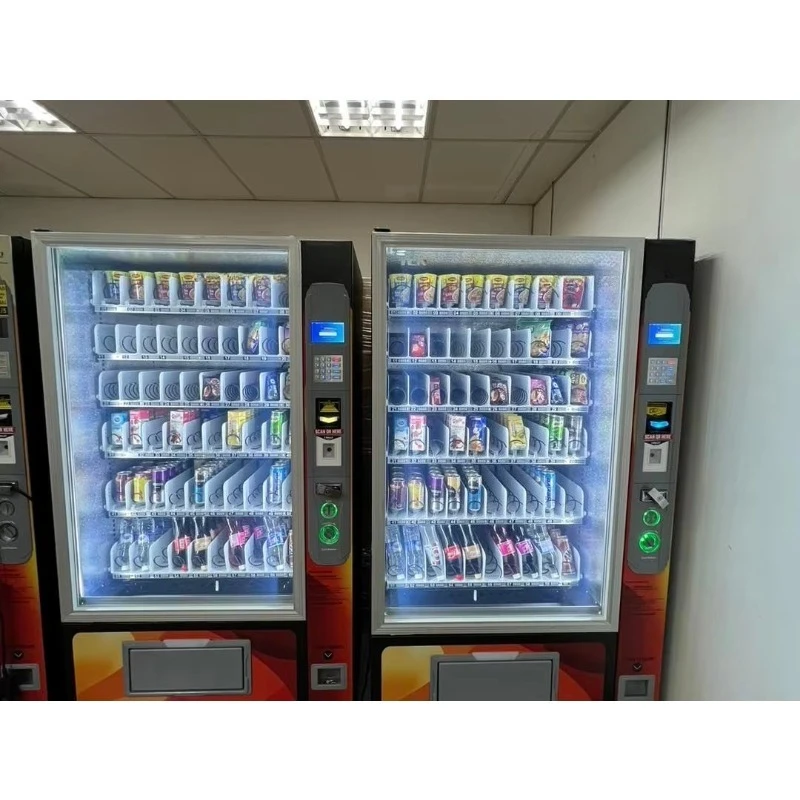 Smart Touch Screen Integrated Vending Machine Fully Auto Food & Drink Self Vending Machine