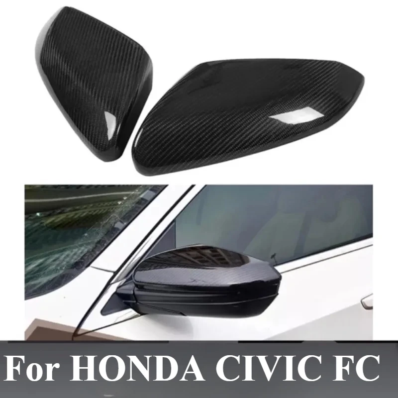 

For HONDA CIVIC FC 2016-2021 SIDE MIRROR COVER CASESING M4 BLACK CARBON PENUTUP SIDE MIRROR