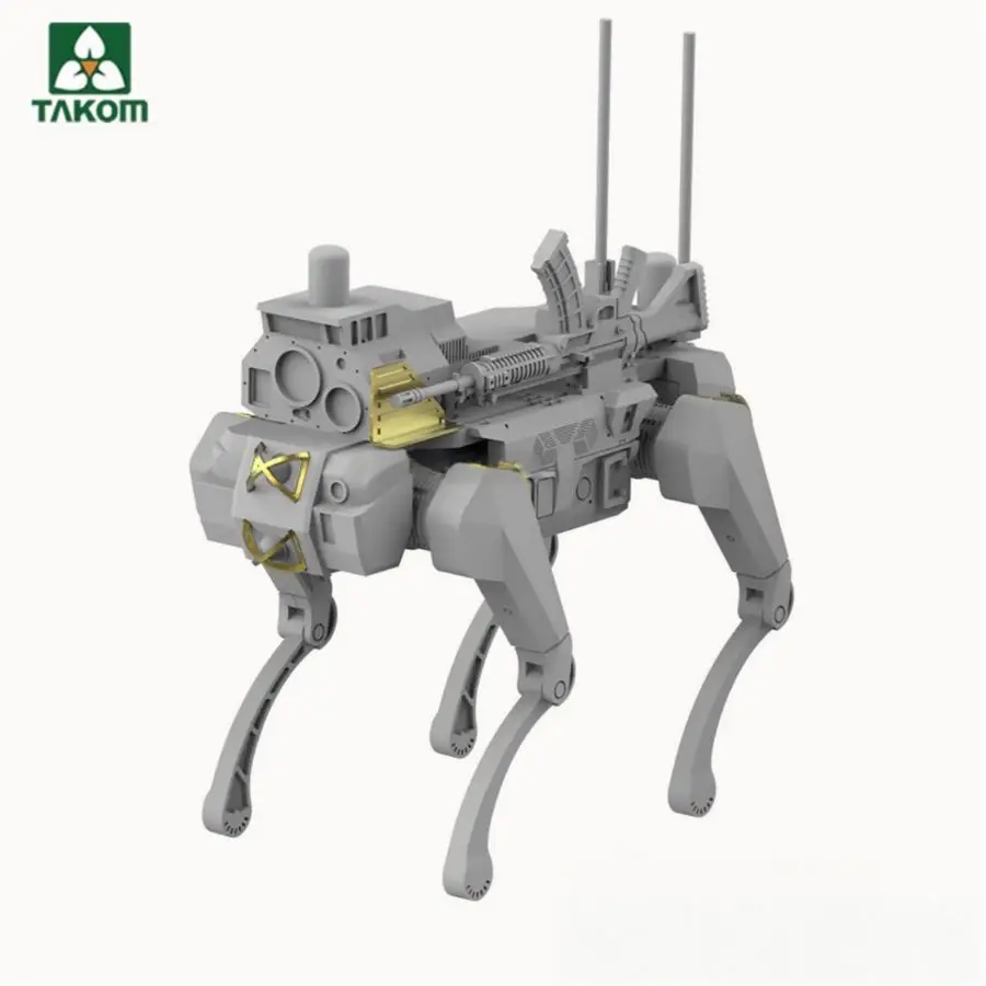 obot Wolves System ZRY-222 Unmanned Combat Ground Vehicle 1/35 Plastic Model Takom 2223 For Military Diorama Sold no box