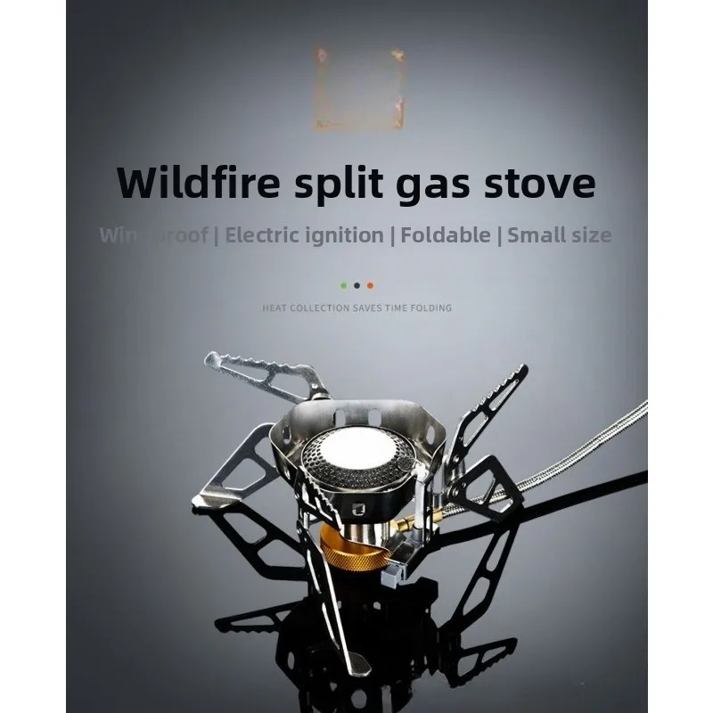 Fire Maple Windproof Gas Burner Stove Wildfire Outdoor Hiking Camping with Ignition Device Equipment 3240W Lightweight FMS-125