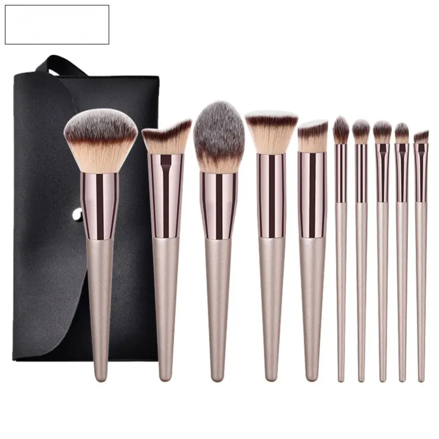 

10pcs Professional Makeup Brushes Set for Eyeshadow, Foundation, Powder - High Quality Cosmetic Tools