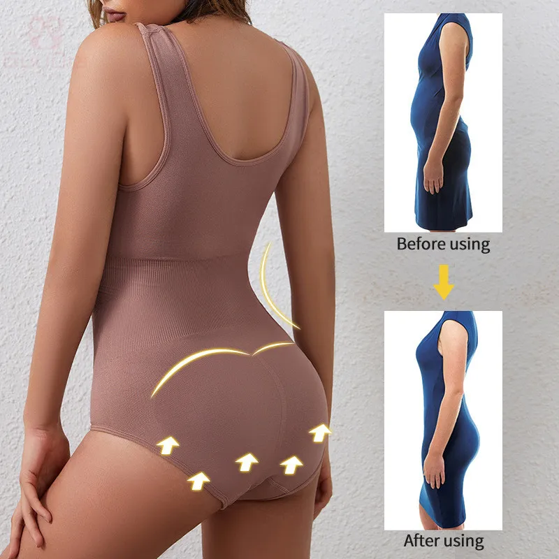 GUUDIA Women Waist Trainer Bodysuit Slim Full Body Shapewear Seamless Jumpsuits Tummy Control Tops Bodysuits for Going Out