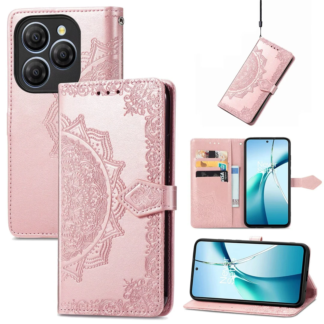 

Чехлы для телефонов Oukitel C57 Pro C57S C51 C53, кожаный откидной чехол с тиснением и слотом для карт