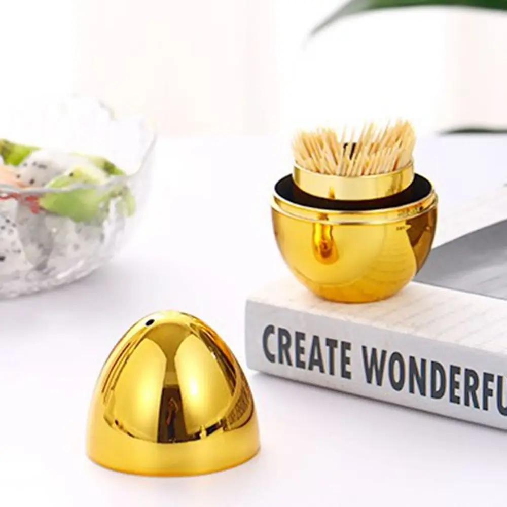 Cute Egg-shaped Toothpick Jar Unique Egg-shaped Toothpick Storage Box Ample Storage Nordic Small Toothpick Jar Household