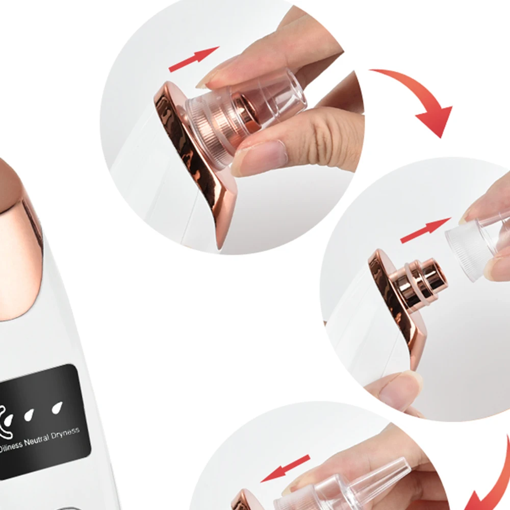 전동 블랙헤드 제거기 진공 모공 클리너 여드름 클렌저 블랙 스팟 제거 얼굴 코 딥 클리닝 도구