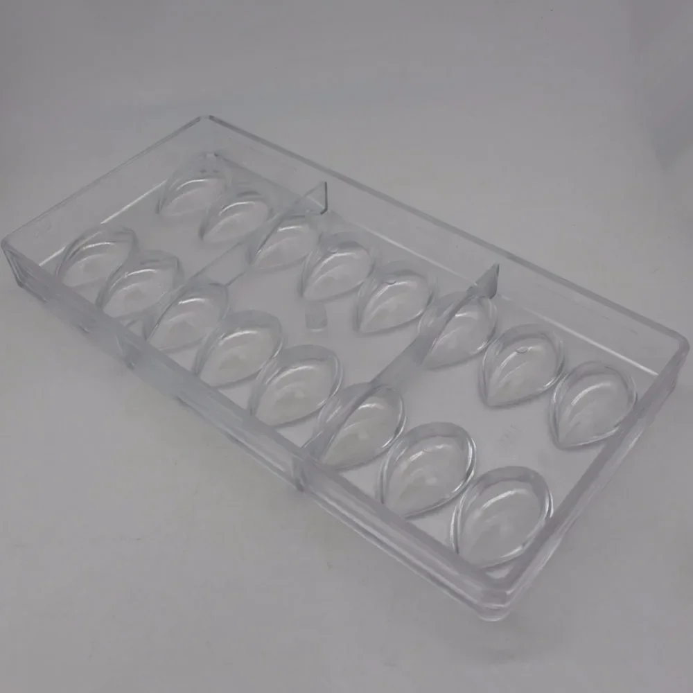 Lotus Chocolate Mould Olive Shaped Polycarbonate Chocolate Mold 3D Candy Mold