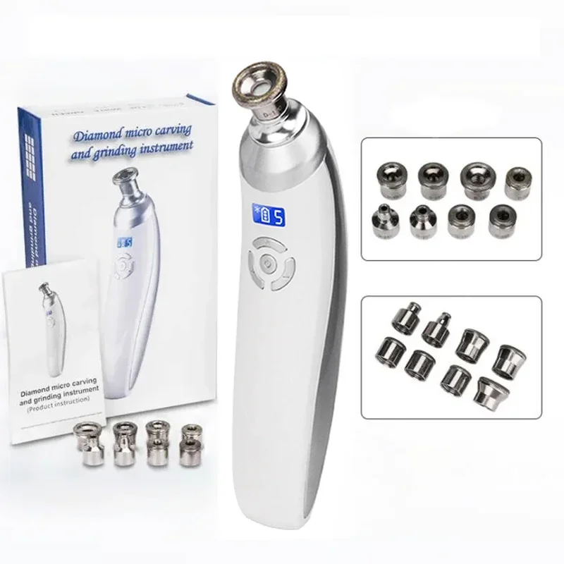 Machine portative de Microdermabrasion de diamant beauté de soin de peau du visage pour l'élimination des points noirs outils de rajeunissement de peau de nettoyage d'acné