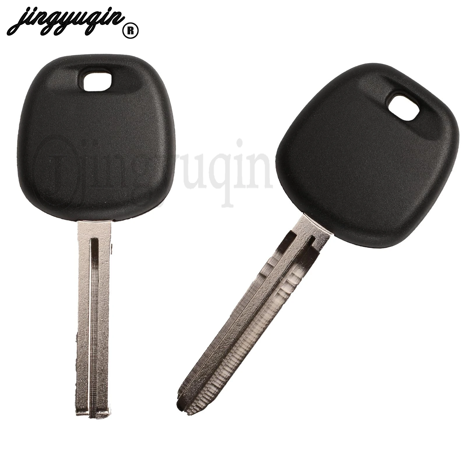 

jingyuqin 10p Transponder Key Shell For Toyota Rav4 Prado Corlla Camry Reiz Highlander Yaris Corolla With TOY43 TOY48 Blade