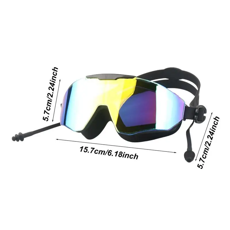 Anti-Fog Pool Goggles Wide View Swimming Goggles Anti Fog Full Protection Swim Pool Goggles Clear Vision Swimming Goggles For