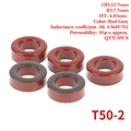 Lot De 5 Noyaux Toroïdaux En Fer Poudre T37-2 Amidon – T-37-2 Pour Selfs Et Filtres