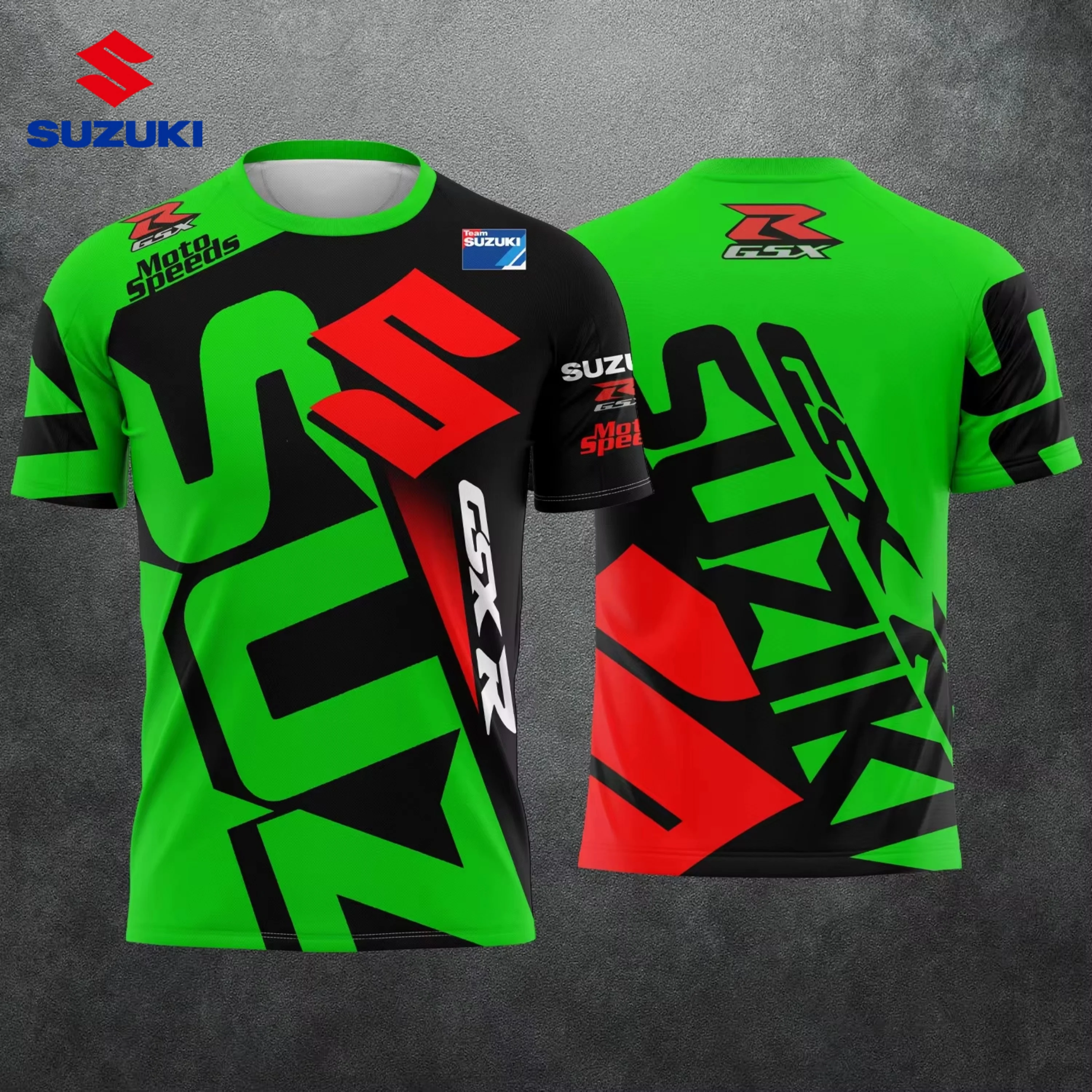 2026 New Suzuki Racing Team Men's T-shirt Summer Short Sleeve Sports Male Clothes Tee Shirt