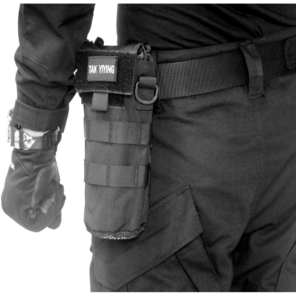 

Molle System Tactical Folding Water Cup Holder Outdoor Multi-Function Water Bottle Package Storage Waist Shoulder Hunting Bag