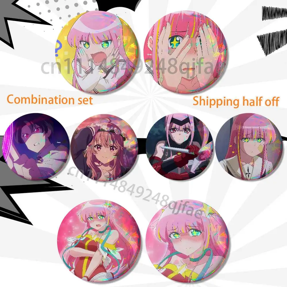 Meteor Hanaori Ryusei Narukami HD Print Round Lapel Pins Pretty Derby 2 piece set Round Display Brooches Brooch Badges