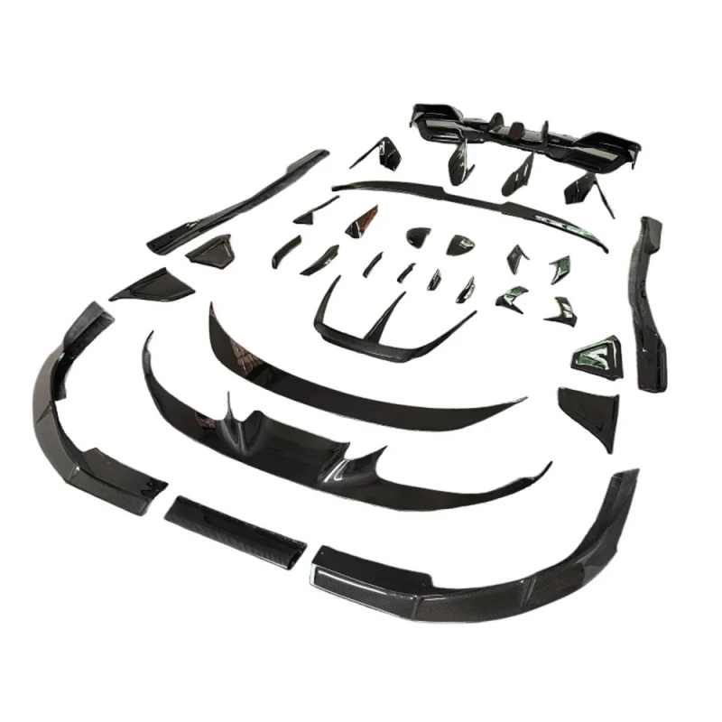 Hot selling High Quality Peect Fit M-style Dry Carbon Fiber Front Lip Side Skirt Rear Diffuser Spoiler Exhaust Body Kit