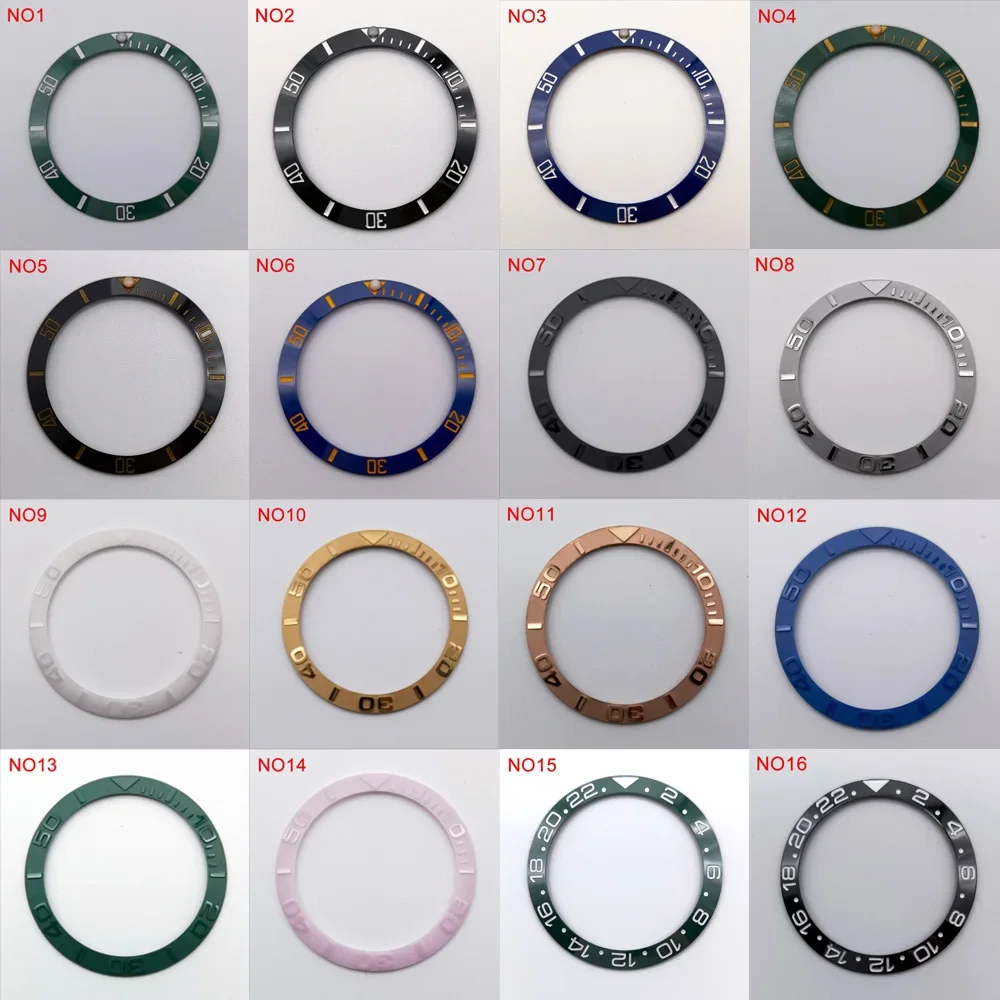 38mm Watch Ring High Quality Ceramic Bezel Insert for 40mm Watch Case Accessories Inner diameter 30.5mm