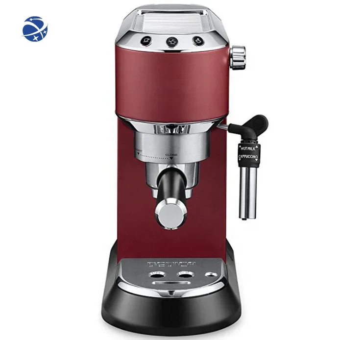 YUNYI Semi-automatic small household pump pressure stainless steel coffee machine