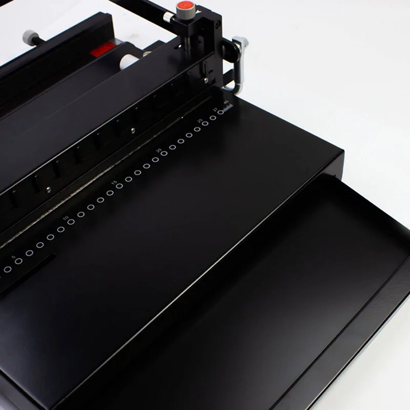 Manual Heavy-Duty Wire-O Binder, A4 Hole Punch, Desk Calendar/Forms/Document Binder, 34-Hole Double-Coil Binder